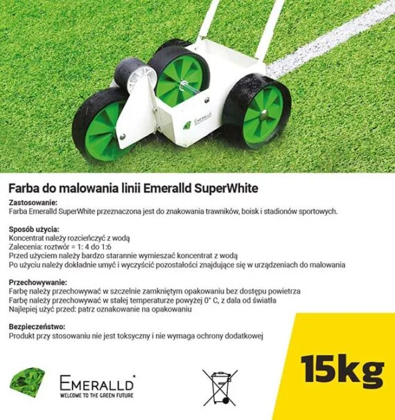 Farba do malowania linii Emeralld SuperWhite koncentrat
