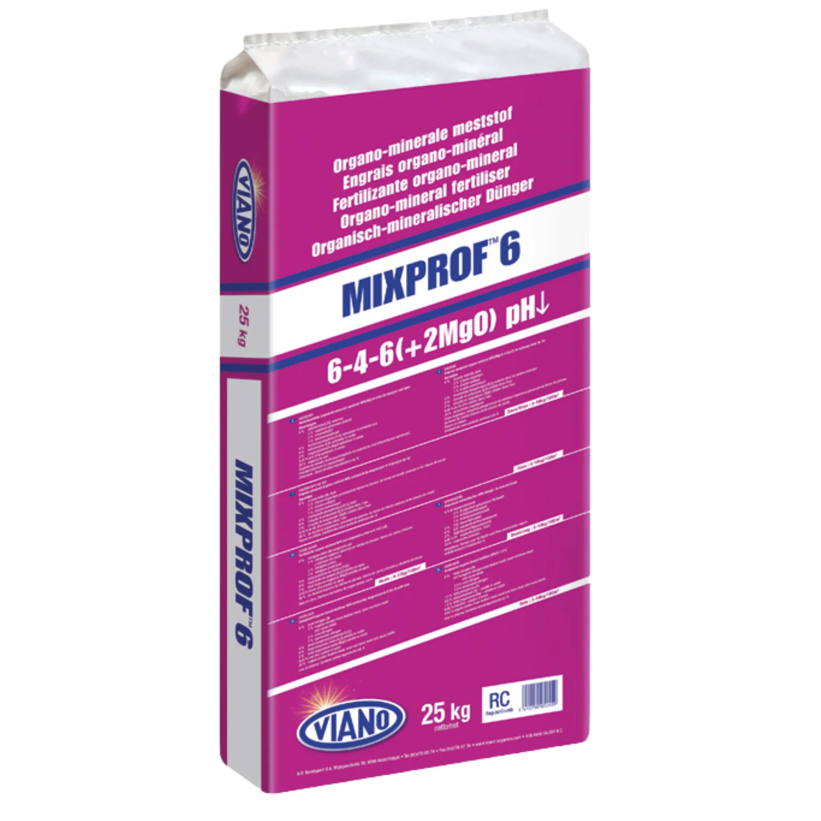 NAWÓZ WIOSENNY DO TRAWY VIANO MIXPROF 6 RC PH MINUS